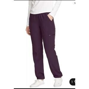 Eddie Bauer Women’s 14 Fleece Lined Pants NWT Purple Elastic Waist Loungewear